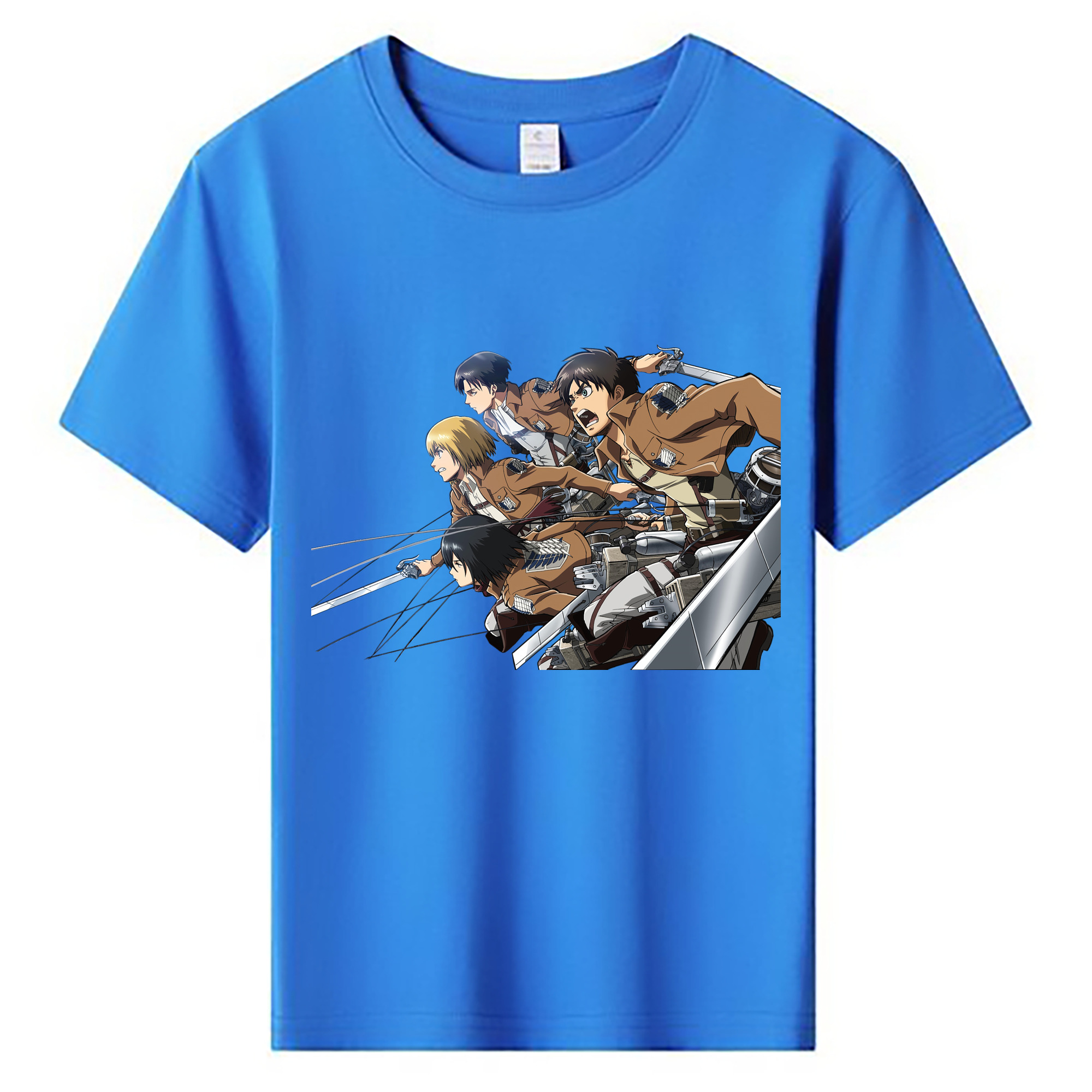 （画像用） 進撃の巨人 Attack on Titan 綿100％キッズTシャツ（フロントプリント）